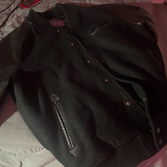 Black Scale x Staple x 10 Deep x HUF Varsity Jacket VERY RARE STREETWEAR HISTORY - Picture 1 of 11